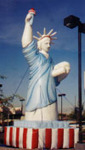 25 feet tall Statue of Liberty advertising inflatable.