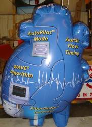 custom human heart shape helium balloon for trade show